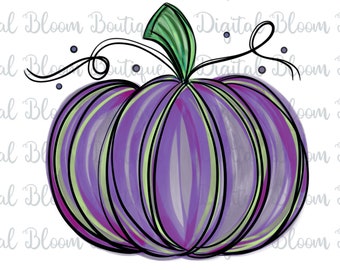 Purple Watercolor Pumpkin PNG ~ Thanksgiving Pumpkin PNG ~ Pumpkin Clip Art ~ Country Pumpkin ~ Pumpkin Pillow Decor ~ Pumpkin Printable PNG