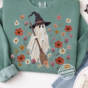 Wildflowers Ghost PNG ~ Preppy Ghost ~ Spooky Season Shirt PNG ~ Floral Ghost ~ Preppy Fall ~ Floral Halloween Ghost ~ Witch Ghost Design
