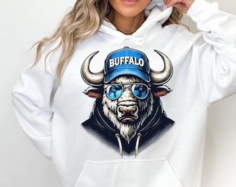 Buffalo Mascot PNG ~ Go Buffalo ~ Preppy Buffalo Sublimation for Shirt ~ Go Buffalo ~ Sports ~ Buffalo Download PNG ~ DTF ~ Buffalo Clip Art