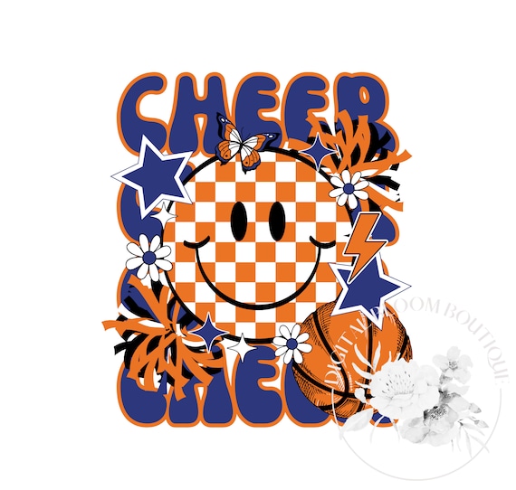 Preppy Basketball Cheer PNG Cheerleading Retro Preppy