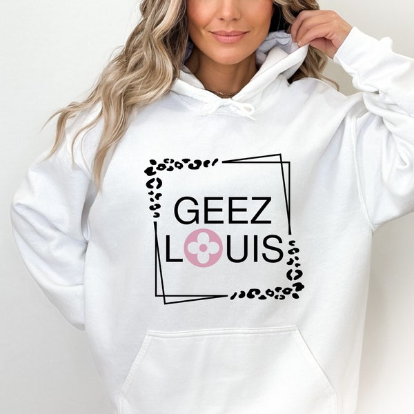 Geez Louis PNG ~ Preppy Sublimation for Shirts ~ Boujee PNG ~ Trendy ~ Leopard ~ Cheetah ~ Boujee Clip Art ~ Expensive ~ Designer Art PNG