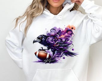 Ravens Football PNG ~ Purple Ravens ~ Preppy Ravens Sublimation for Shirts ~ Go Ravens ~ Sports ~ Raven Download PNG ~ DTF ~ Ravens Clip Art