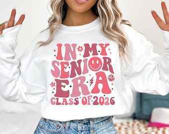 Senior 2026 PNG ~ Retro ~ Class of 2026 PNG ~ In My Senior Era ~ Cute High School Shirt ~ Trendy ~ Senior ~ Graduate ~ DTF ~ Sublimation