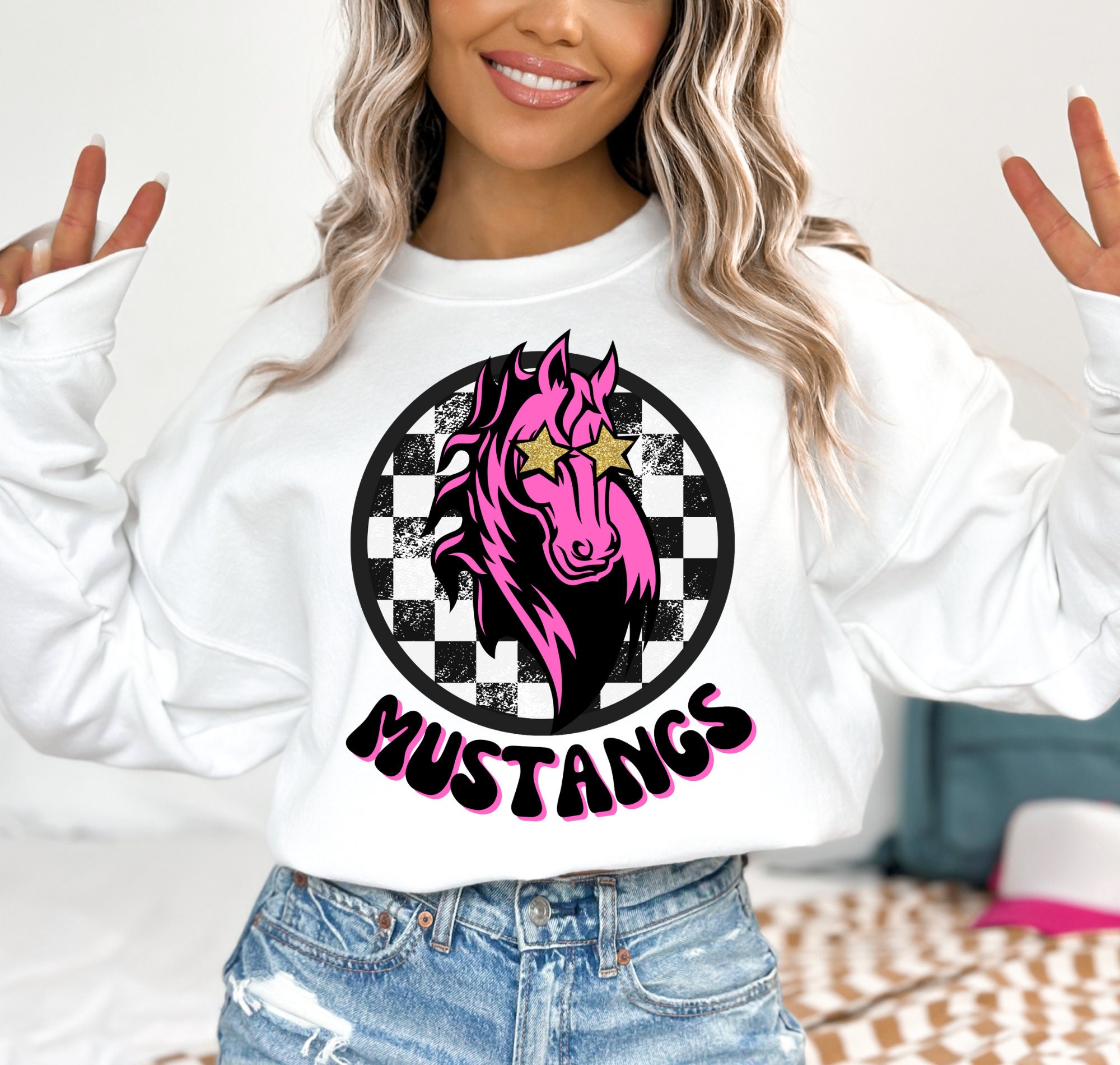 Mustang - Pink Etsy