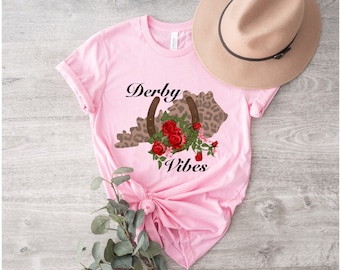 Kentucky Derby PNG ~ Derby Vibes ~ Run For The Roses ~ Kentucky State ~ Watercolor Sublimation Design ~ Horseshoe PNG ~ Transparent T-shirt