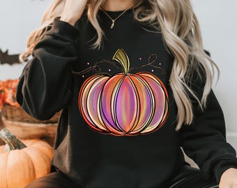 Watercolor Pumpkin Sublimation PNG ~ Halloween Digital Pumpkin Art ~ Orange Pumpkin PNG ~ Glitter Pumpkin ~ Printable Pumpkin Clip Art PNG