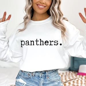 Preppy Panthers PNG ~ Panthers Mascot ~ Cute Panthers Shirt PNG ~ College ~ DTF ~ Sublimation ~ Typography ~ Panther Sports Digital Download