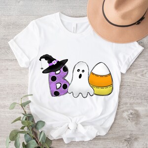 Halloween Boo PNG ~ Halloween Digital Sublimation ~ Trick or Treat PNG ~ Halloween T-shirt ~ Clip Art ~ Candy Corn ~ Witch Hat ~ Ghost PNG