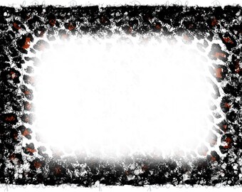 Leopard Bleach Effect Background PNG ~ Distressed Cheetah Image ~ Backsplash PNG ~ Transparent Leopard Frame ~ Sublimation PNG ~ T-shirts