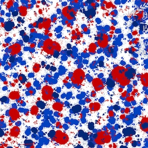 Patriotic Paint Splatter Digital Paper ~ USA PNG ~ 4th of July Paper ~ Patriotic Paper ~ America Printable Red White & Blue ~ Scrapbooking