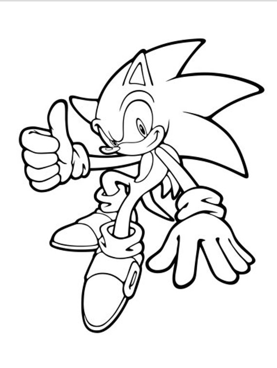 5100 Collections Sonic Cartoon Coloring Pages  Latest Free