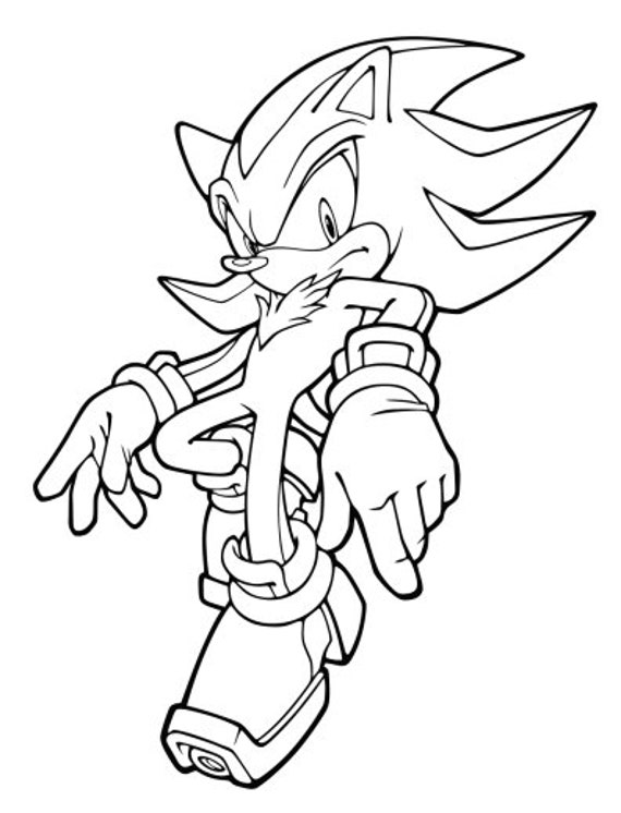 Shadow the Hedgehog Coloring Pages