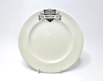 White Castle Vintage 6-3/4" Mayer China 1960's Plate.