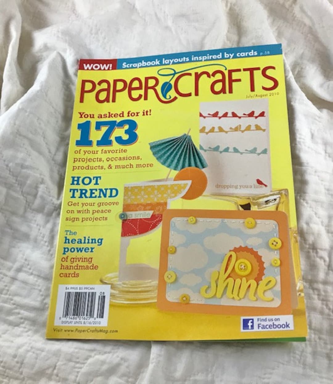 Nice paper Crafts Crafting Magazine july/aug 2010 Has Card and Craft Ideas That Can Be Used for