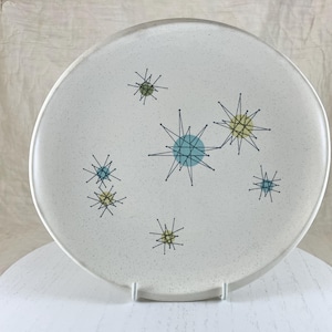 Starburst Atomic 1950’s Salad Plate in Vintage Franciscan by Gladding McBean.