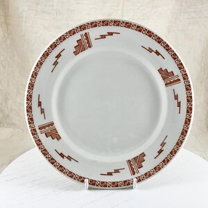 Vintage Wallace China Aztec Plate: 1950s Restaurant Ware, Southwestern Design