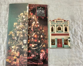 1992 Hallmark Victorian "Five and Ten Cent Store" and Keepsake Catalog is 8th in the series of Nostalgic Houses and Shops.