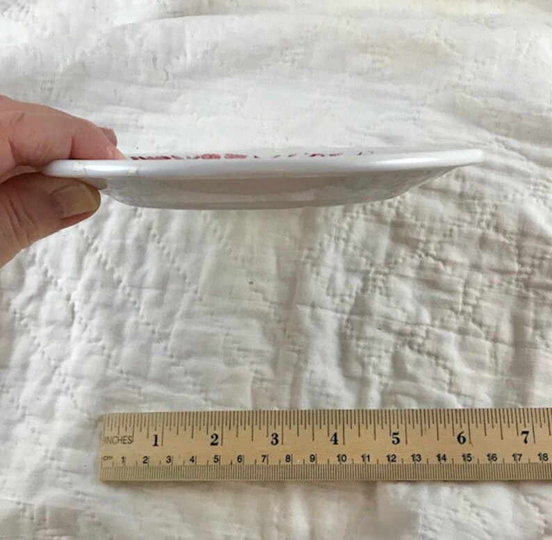 Railroad Dining Car China Red and White 61/2 Dessert Etsy