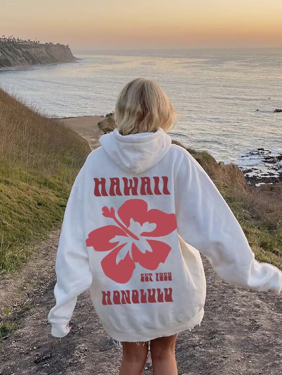 Hawaii Beach Hoodie Aesthetic Hoodie Beach Hoodie Hoodies | Etsy