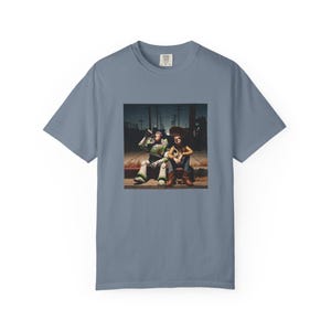 Camiseta Toy Story Comfort Colors, camiseta vintage de Buzz Lightyear, camiseta a juego para la familia de Disney Vacation, camiseta retro con estampado de Woody (regalo) imagen 6