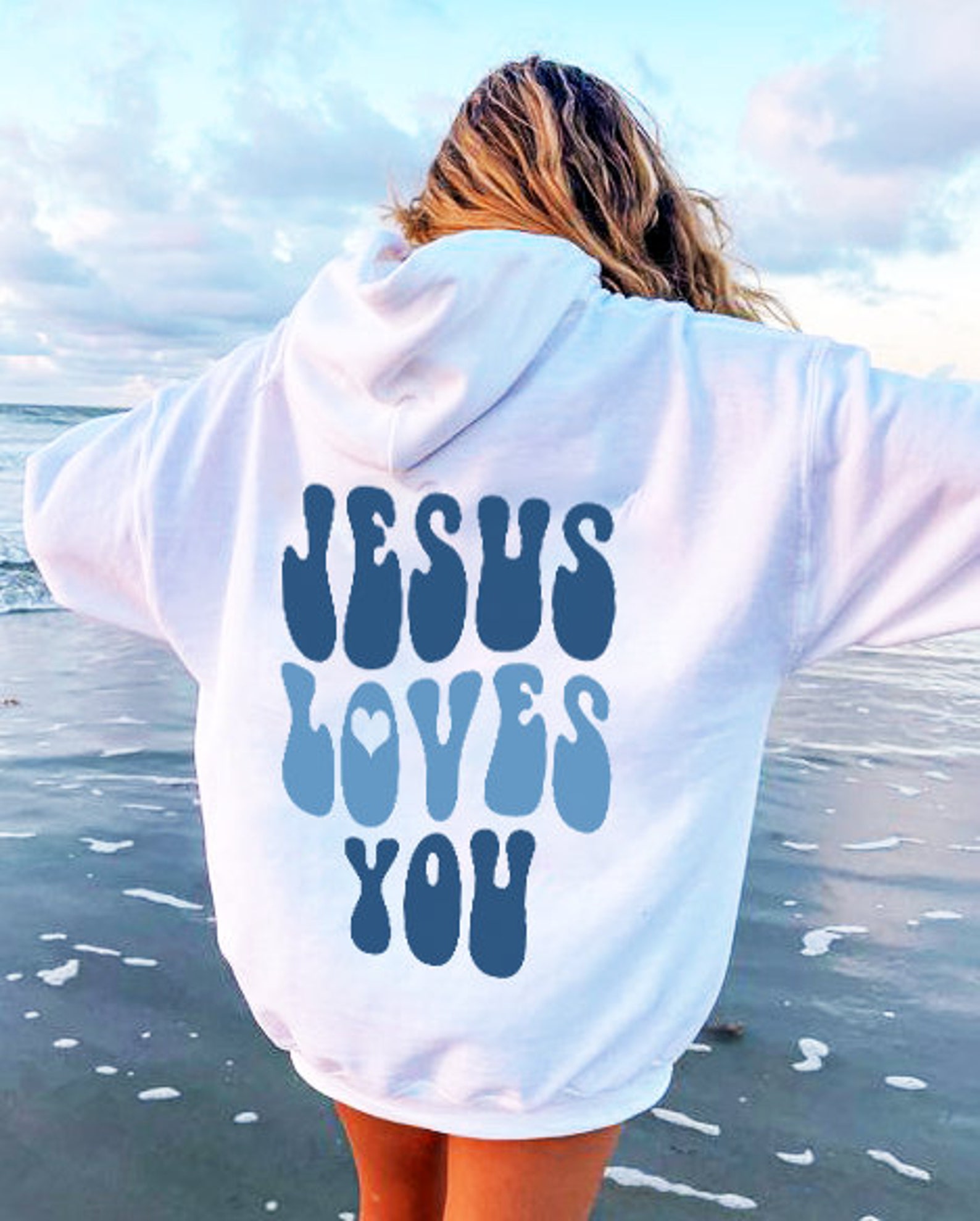 Jesus Loves You Hoodie Aesthetic Hoodie VSCO Hoodie Love - Etsy