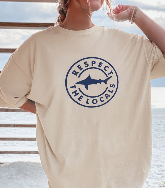 Respect the Locals Shirt Ocean Summer T-shirt Aesthetic - Etsy