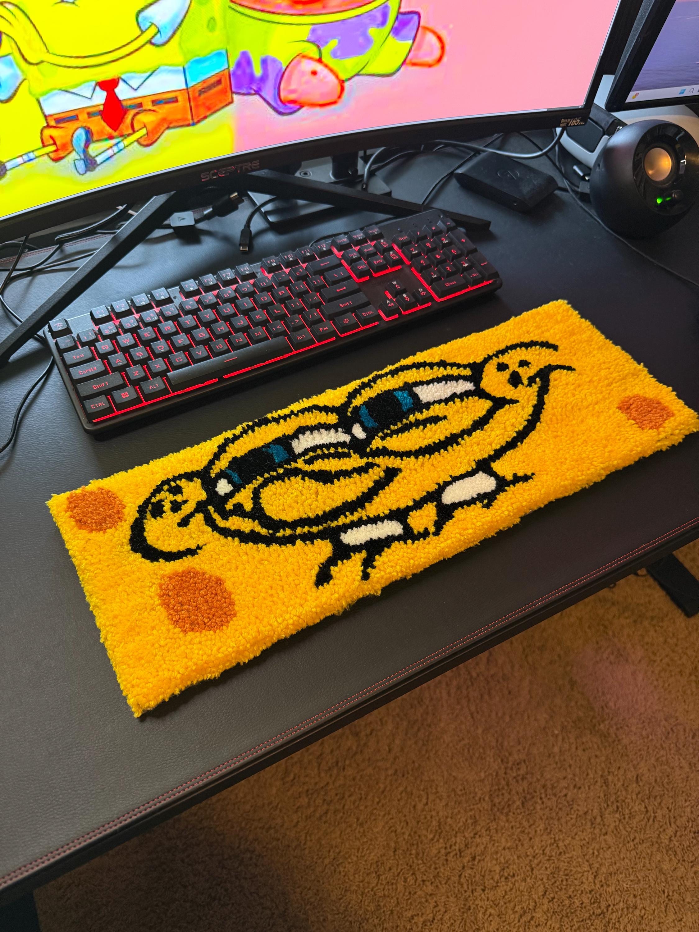 Spongbob's Rug 20β Cheeky Spongebob Keyboard Rug - Etsy