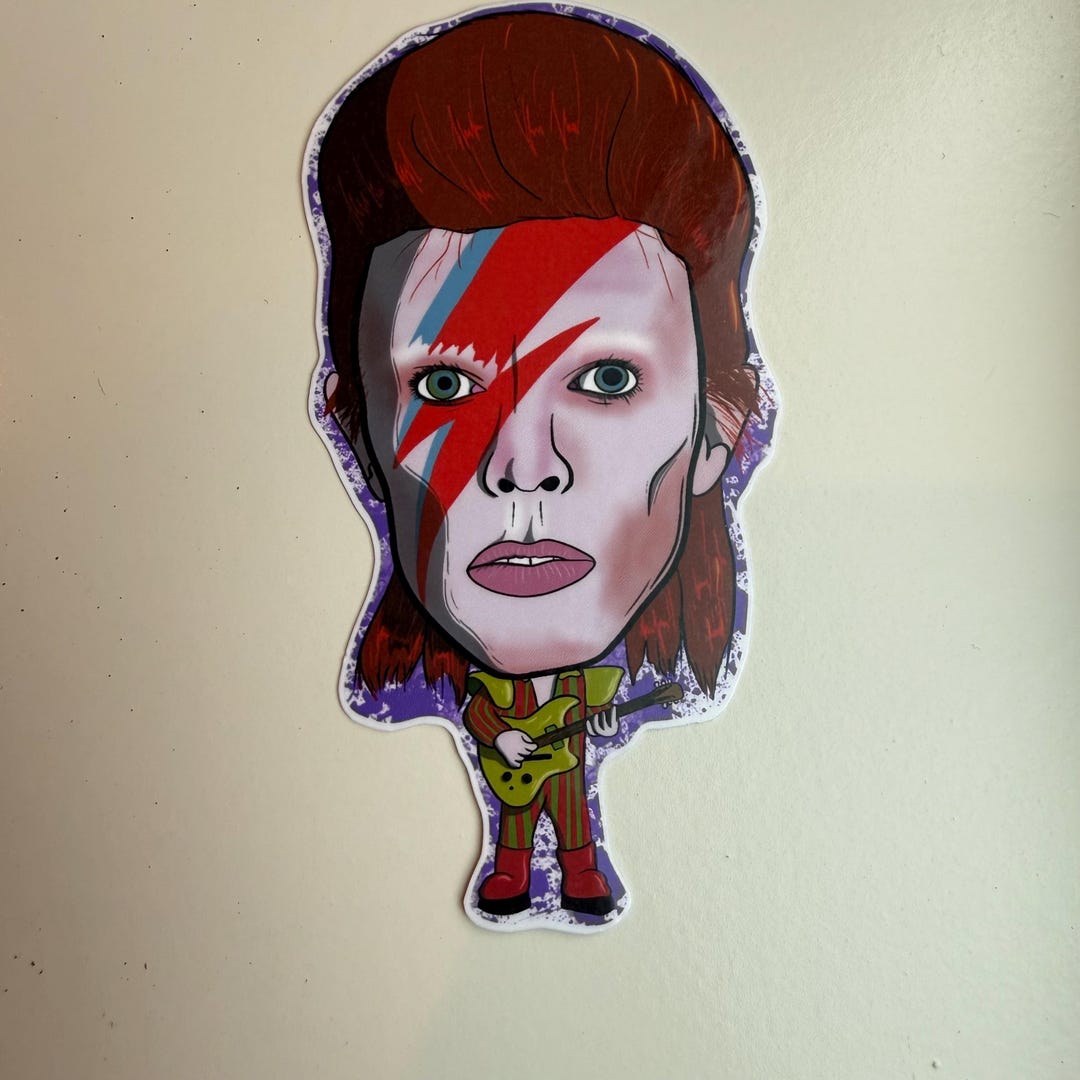 David Bowie Water Resistant Laminated Vinyl Sticker - Etsy
