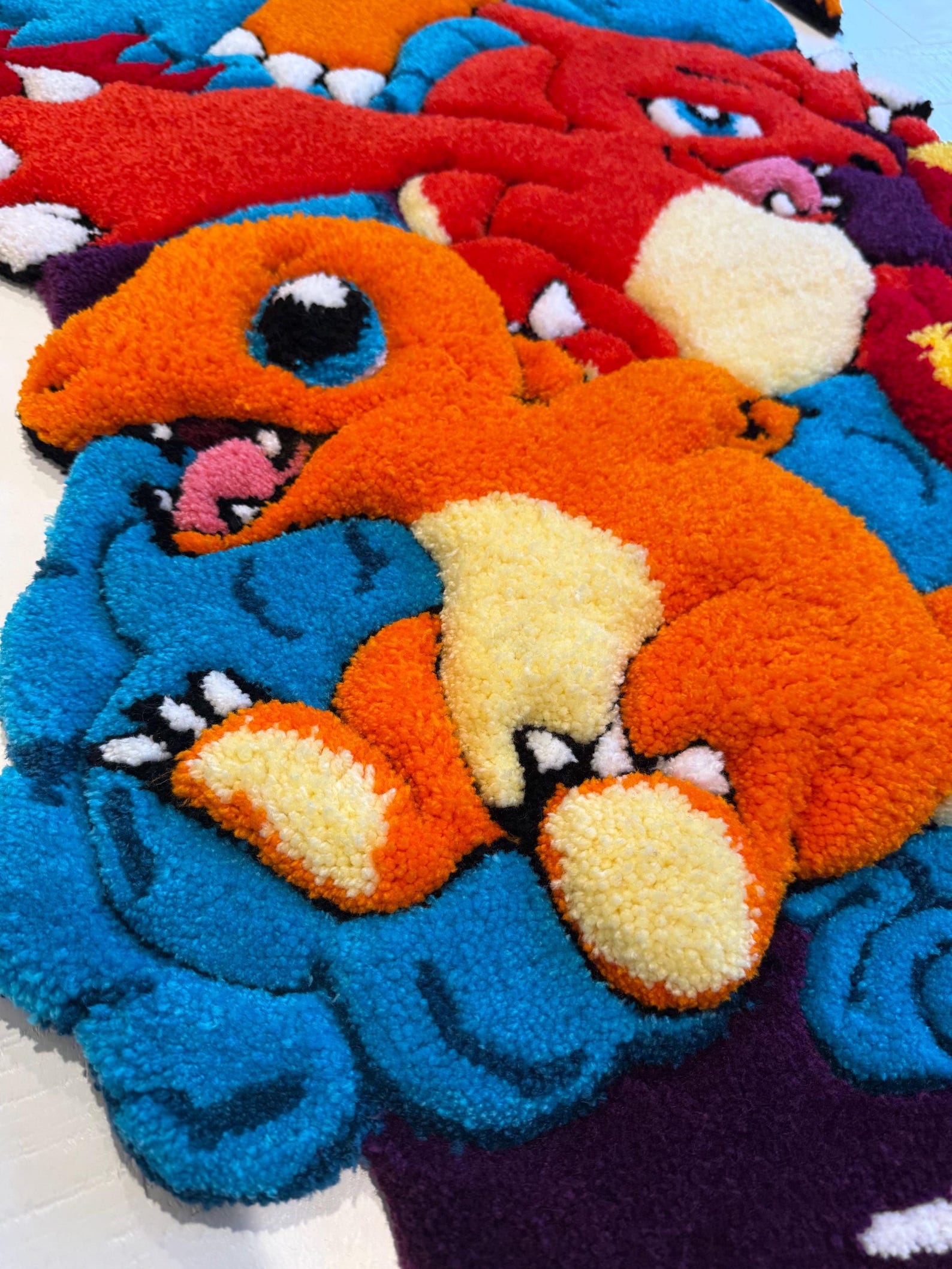 58” Charizard Evolution Wall Tapestry Rug - Etsy