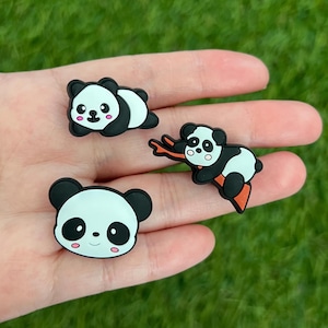 Panda Shoe Charm - Animal Shoe Charms - Kids Shoe Charm - Shoe Pins for Clogs - Perfect gift for kids - Cute Panda Shoe Charms