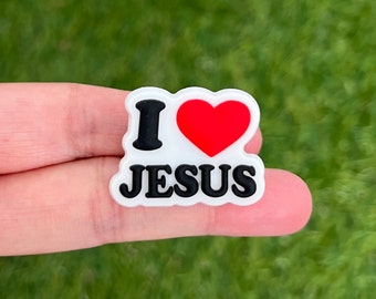Jesus Shoe Charm - Religious Shoe Pins - Blessed Charm for Clogs - Spiritual Shoe Charm - Faith Shoe Charms - Gift for her - Gift for him