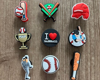Baseball Shoe Charm - Baseball Glove Shoe Charms - Sports Shoe Charm - Ball Shoe Charm - Shoe Charms for Kids - Gift for him