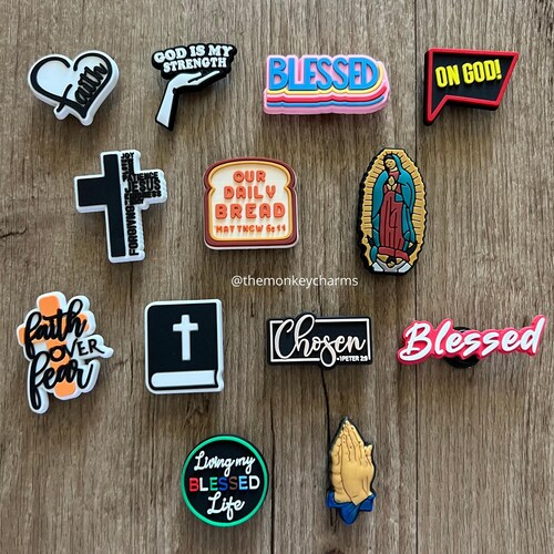 Religious Croc Charms Spiritual Shoe Charm Faith Shoe Etsy