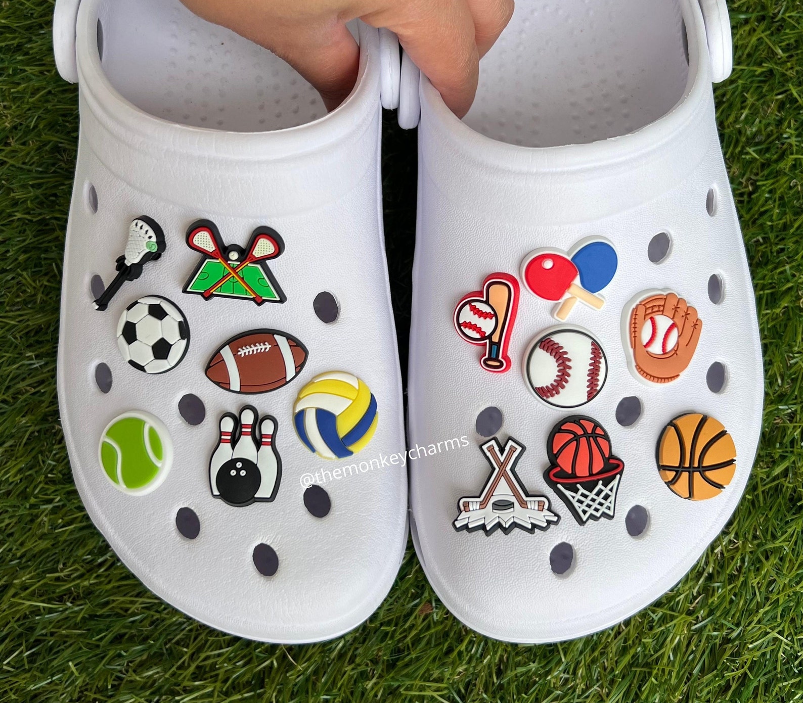 Sports Croc Charm Lacrosse Shoe Charm Basketball Charm Etsy