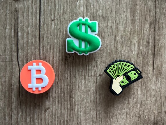 money sign croc charm