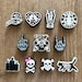 Skeleton Croc Charms - Witch Shoe Charm - Spooky Shoe Pins - Middle Finger Charms - Crocs Accessories - Halloween Croc Charms