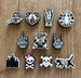 Skeleton Croc Charms - Witch Shoe Charm - Spooky Shoe Pins - Middle Finger Charms - Crocs Accessories - Halloween Croc Charms 