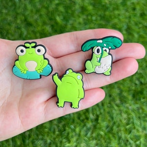 Cute Frog Croc Charms Animal Shoe Charm Frog Charm for Shoe Clogs