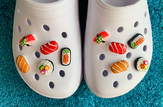 3D Sushi Croc Charm - Shoe Charms for Kids - Shoe Clips - Handmade Croc Charms - Unique Charms - Food Croc Charms
