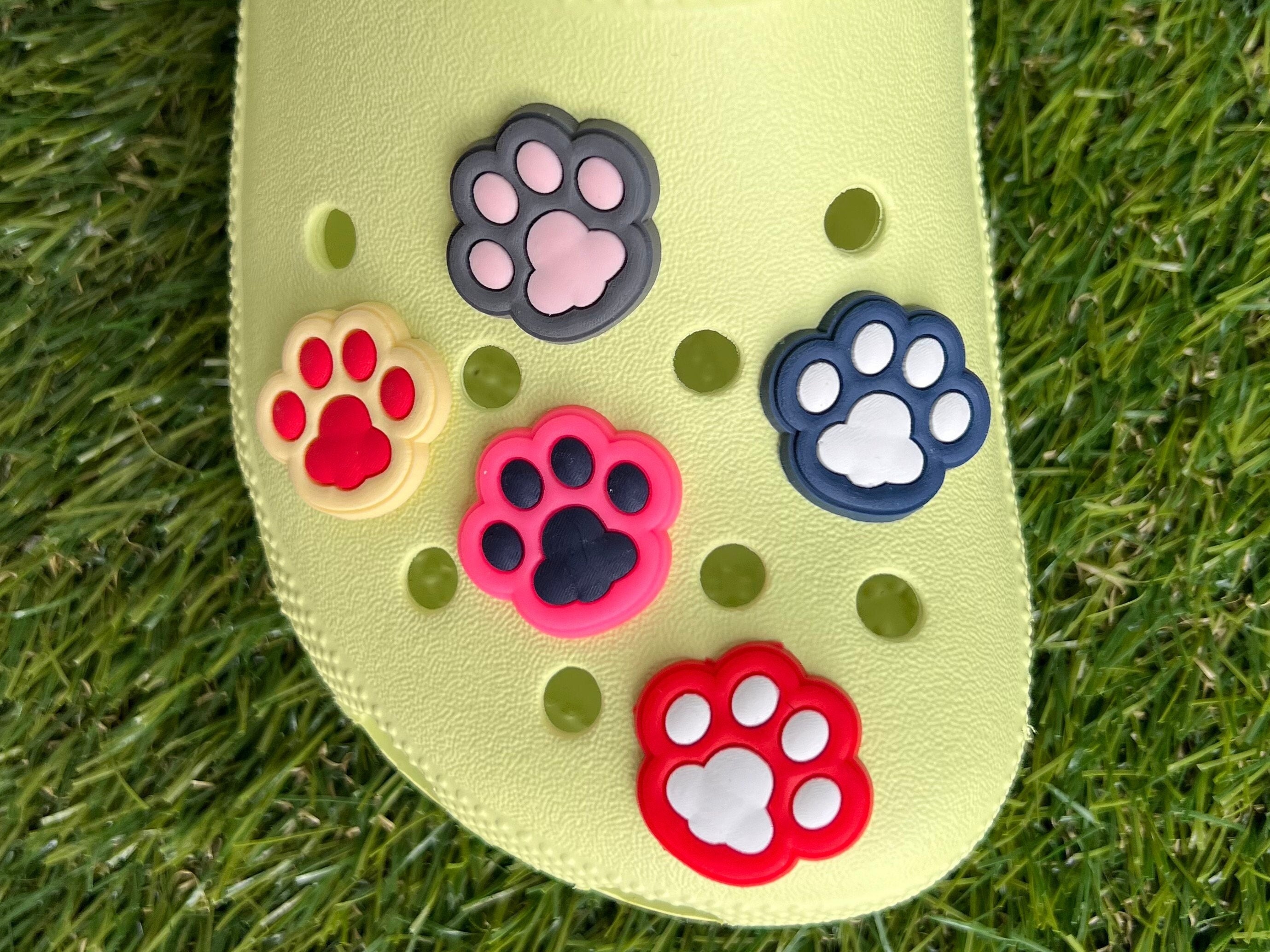 Paw Print Croc Charms Shoe Charms Shoe Clips Shoe Pins Etsy