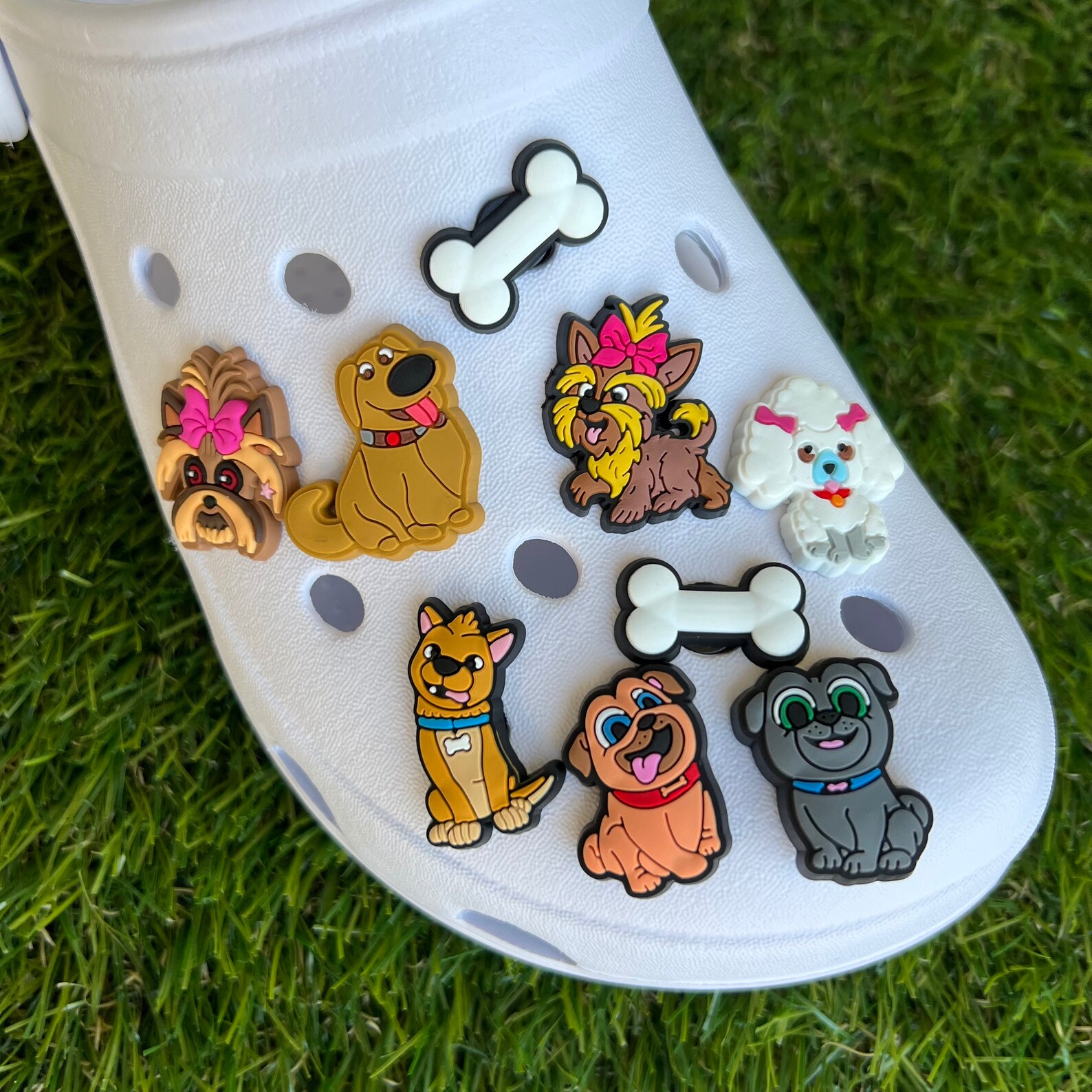 Dog Shoe Charms Cute Dogs Croc Charms Dog Mom Dog Dad Etsy