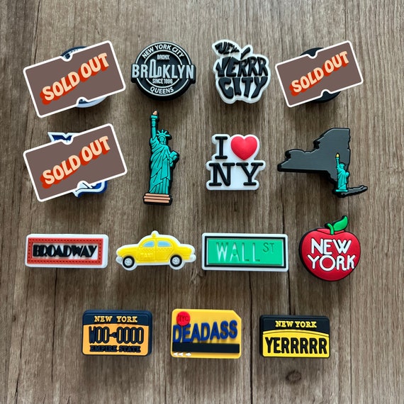 NYC Shoe Charms - the Big Apple Shoe Clips - New York City Shoe