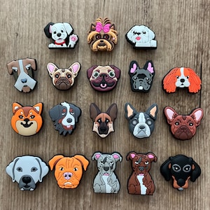 Dog Shoe Charm - Shoe Charms for Dog Lovers - Cute dogs Shoe Charm - Dog Charms for Clogs - Shoe Accessories - Dog Embellishment