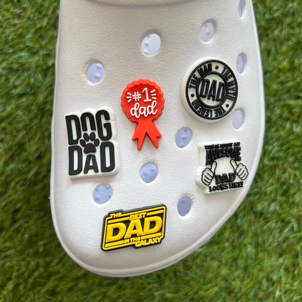 Best Dad Croc Charm - Awesome Dad Shoe Charms - Croc Charms for Dad - Fathers Day gift - Shoe Charms for Dad - Gift for Dad