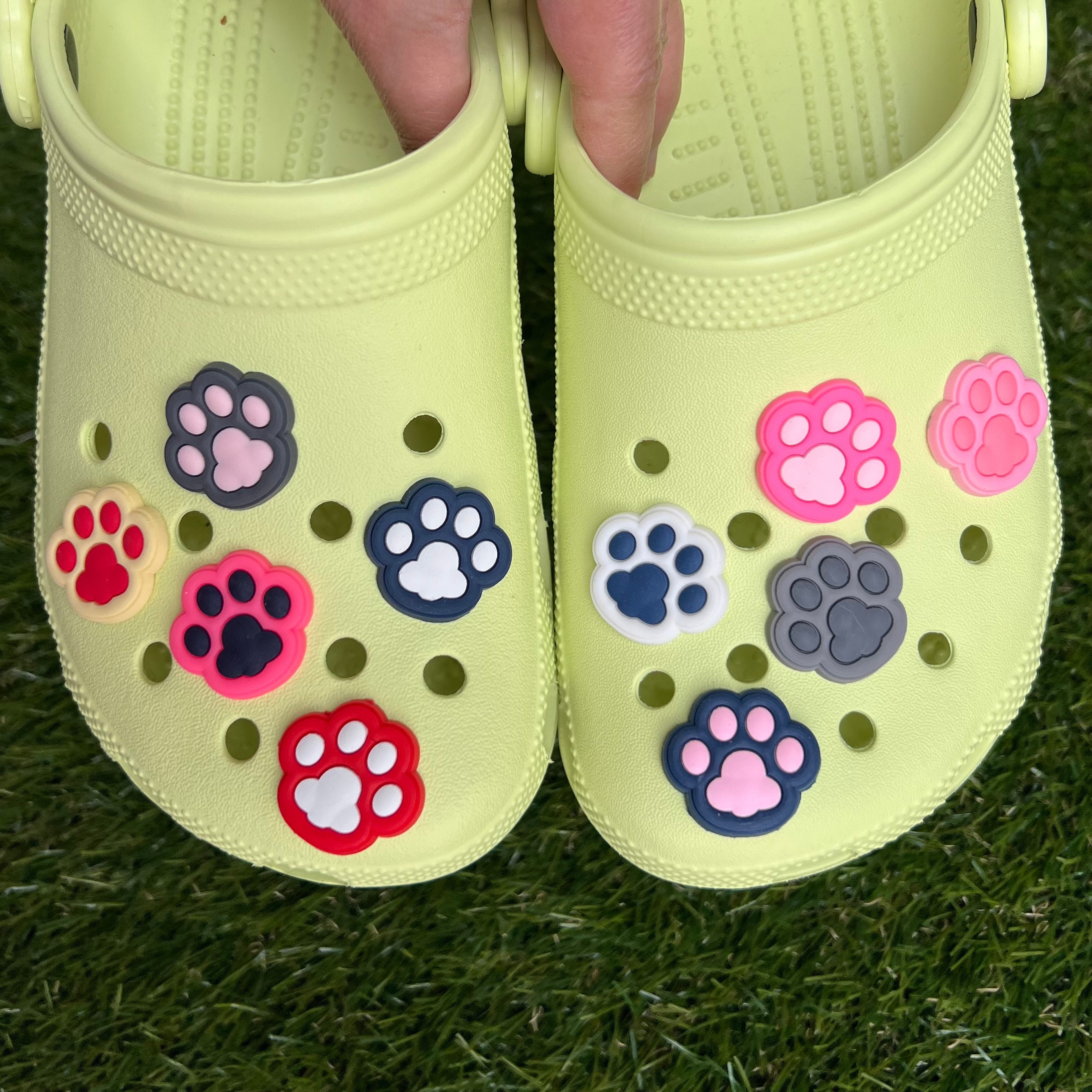 Paw Print Croc Charms Shoe Charms Shoe Clips Shoe Pins Etsy