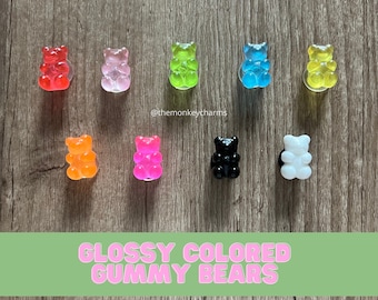 Gummy Bear Croc Charm - Shoe Charms for Kids - Stocking Stuffer - Croc Charms - Gift for Kids - Pink Shoe Charms - Gummy Bear Shoe Charm
