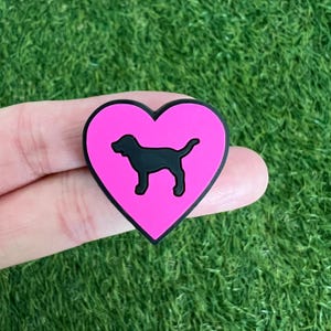Dog Shoe Charm - Dog Lover Charm - Cute Heart Shoe Charm - Shoe Charm for Clogs - Shoe Charms for kids - Gift for her - Gift for him