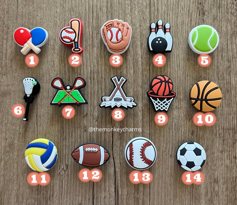 Sports Croc Charm Lacrosse Shoe Charm Basketball Charm Etsy