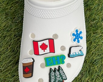 Canada Themed Shoe Charms Canada Culture Charm Canada Flag