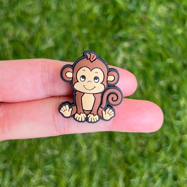 Cute Monkey Croc Charms - Baby Monkey Shoe Charm - Animal Shoe Pins for Clogs - Crocs Accessories - Perfect Birthday Gift